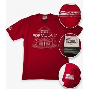 Formula 1 Las Vegas Grand Prix 2024 Shirt Mens 2XL Red F1 Racing Event Graphic